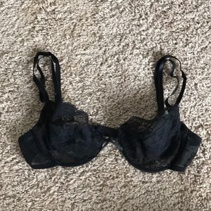 Vintage underwire black bra